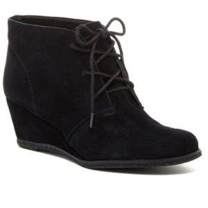 Franco Sarto Weston Wedge Suede Ankle Booties 6.5